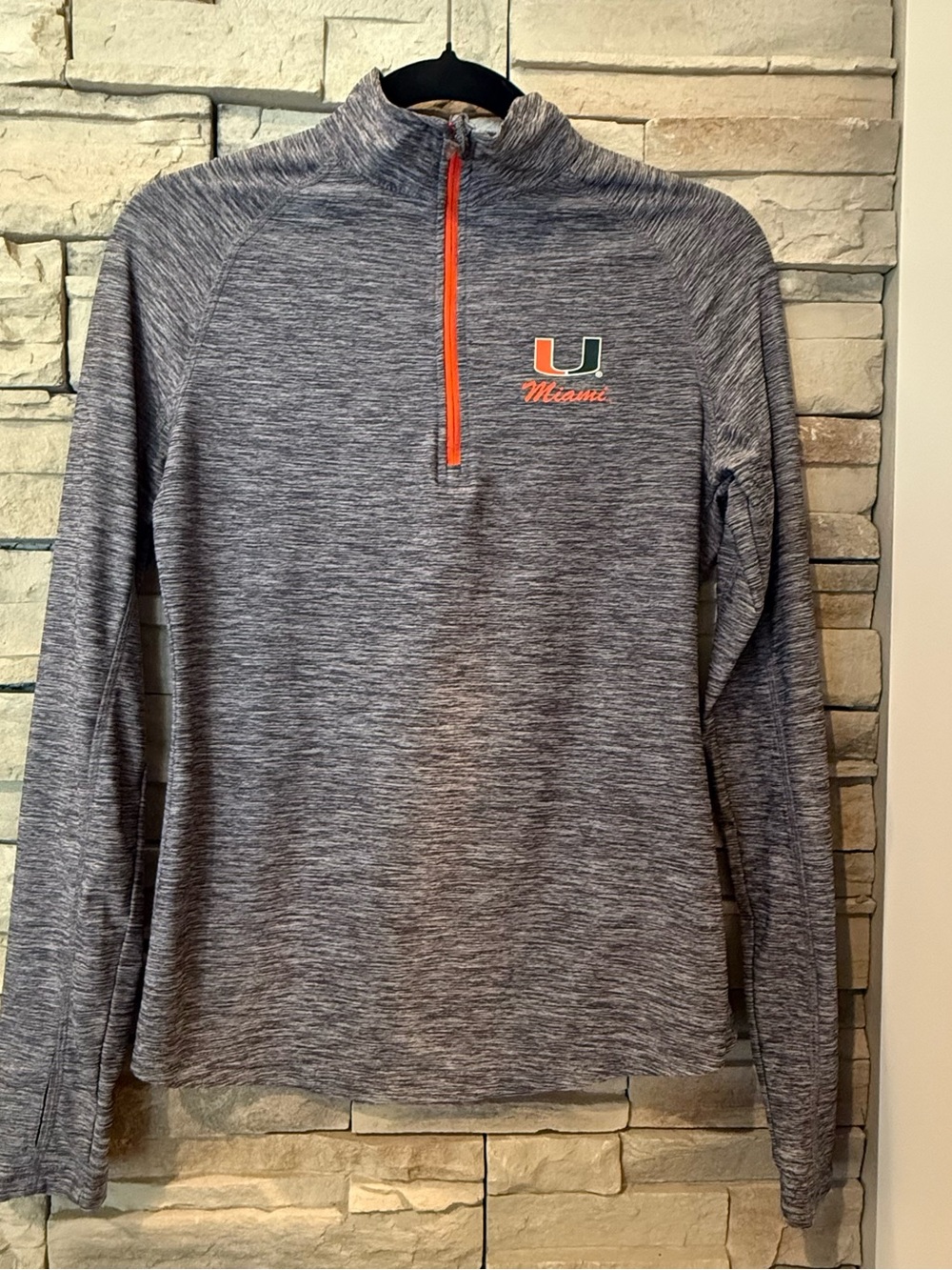 Colosseum University of Miami Hurricanes 1/4 Zip Pullover Women's Size S